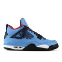 【 AIR JORDAN TRAVIS SCOTT X JORDAN 4 RETRO 'CACTUS JACK' / UNIVERSITY BLUE BLACK...