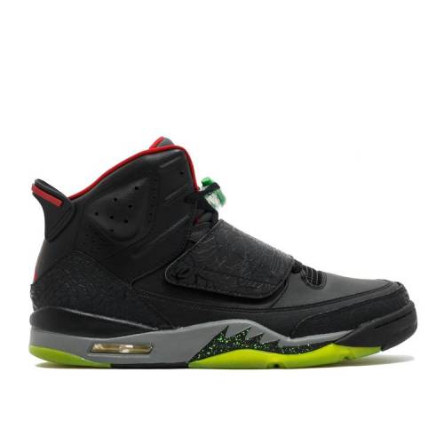 【 AIR JORDAN AIR JORDAN SON OF MARS 039 BLACK 039 / BLACK GYM RED COOL GREY GREEN 】 ナイキ 黒色 ブラック 赤 レッド クール 灰色 グレー 緑 グリーン エアジョーダン スニーカー メンズ