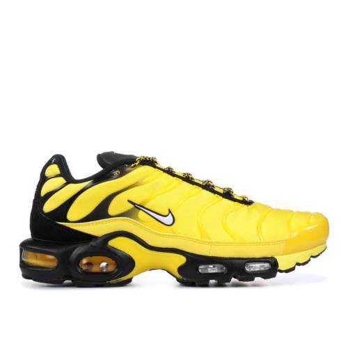 【 NIKE AIR MAX PLUS 'FREQUENCY PACK' / TOUR YELLOW WHITE BLACK 】 マックス 黄色 イエロー 白色...