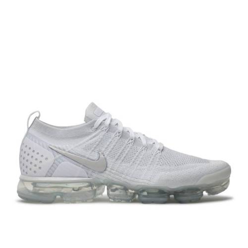 ナイキ NIKE フライニット 白色 ホワイト 灰色 グレー エアヴェイパーマックス 'VAST GREY' スニーカー メンズ 【 NIKE FLYKNIT 2 WHITE WHITEVAST GREY 】