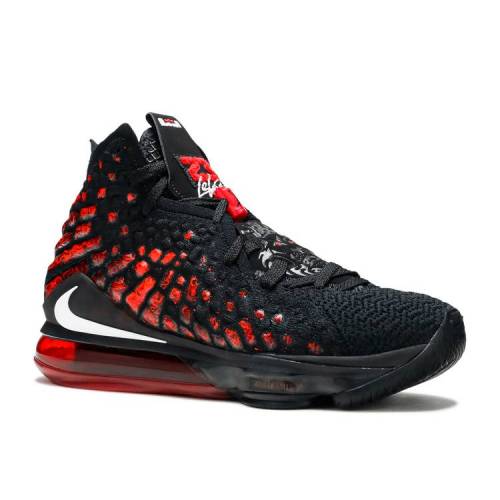 ナイキ NIKE レブロン 黒色 ブラック 赤 レッド 白色 ホワイト 'INFRARED VI' スニーカー メンズ 【 RED NIKE LEBRON 17 BLACK UNIVERSITY WHITE 】