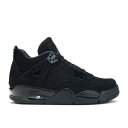 【 AIR JORDAN AIR JORDAN 4 RETRO GS 'BLACK CAT' 2020 / BLACK BLACK LIGHT GRAPHITE 】 ナイキ 黒色 ブラック エアジョーダン ジュニア キッズ ベビー マタニティ スニーカー