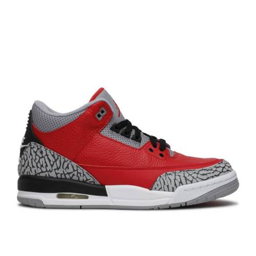  AIR JORDAN JORDAN 3 RETRO SE GS 'UNITE' / FIRE RED FIRE RED CEMENT G...