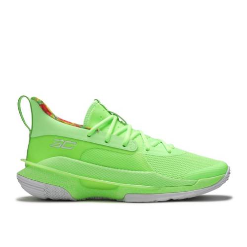 アンダーアーマー UNDER ARMOUR カリー 緑 グリーン 白色 ホワイト アンダーアーマー 'LIME' スニーカー メンズ 【 GREEN SOUR PATCH KIDS X CURRY 7 PHOSPHOR WHITE 】