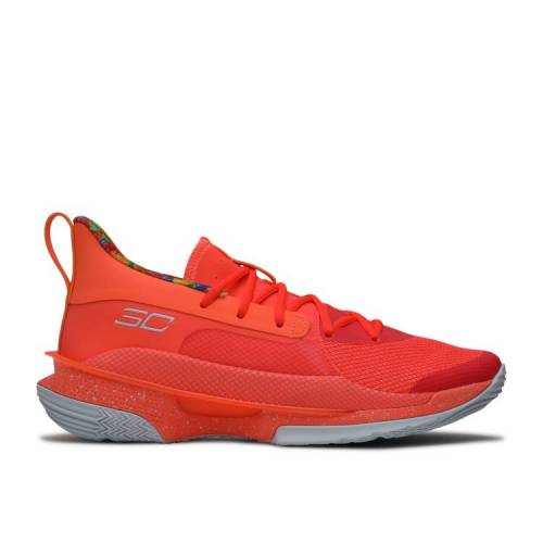 【 UNDER ARMOUR SOUR PATCH KIDS X CURRY 7 'PEACH PLASMA' / PEACH PLASMA WHITE 】 カリー 白色 ホワイト アンダーアーマー スニーカー メンズ