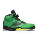 【 AIR JORDAN AIR JORDAN 5 RETRO SE 'OREGON' / APPLE GREEN BLACK YELLOW STRIKE 】 ナイキ 緑 グリーン 黒色 ブラック 黄色 イエロー ストライク エアジョーダン スニーカー メンズ