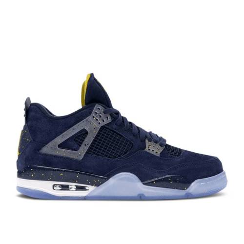 【 AIR JORDAN AIR JORDAN 4 RETRO 'MICHIGAN WOLVERINES' PE / COLLEGE NAVY AMARILLO WHITE 】 ナイキ カレッジ 紺色 ネイビー 白色 ホワイト エアジョーダン 'ミシガン ウルヴァリンズ' スニーカー メンズ