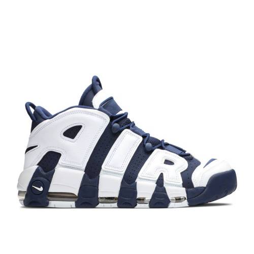 【 NIKE AIR MORE UPTEMPO 'OLYMPIC' 2020 / WHITE MIDNIGHT NAVY METALLIC 】 アップテンポ 白色 ホワイト 紺色 ネイビー エアモアアップテンポ モアテン スニーカー メンズ ナイキ