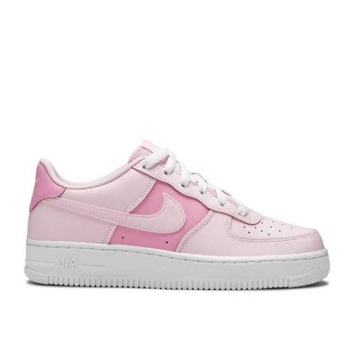 【 NIKE AIR FORCE 1 GS 'PINK FOAM' / PINK FOAM WHITE PINK RISE PINK 】 ピンク 白色 ホワイト ライズ エアフォース ジュニア キッズ ベビー マタニティ スニーカー ナイキ