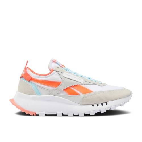 【 REEBOK WMNS CLASSIC LEATHER LEGACY 'WHITE ORANGE FLARE' / WHITE ORANGE FLARE DIGITAL GLOW 】 リーボック クラシック レザー レガシー 橙 オレンジ 白色 ホワイト スニーカー レディース