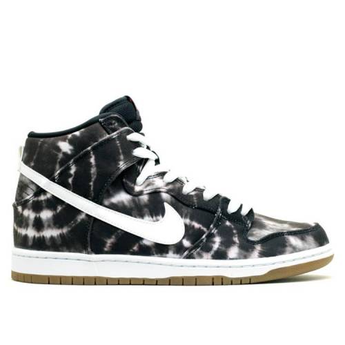 【 NIKE DUNK HIGH PREMIUM SB 'TIE DYE' / BLACK WHITE WHITE 】 ダンク ハイ プレミアム エスビー 黒色 ブラック 白色 ホワイト ダンクハイ スニーカー メンズ ナイキ