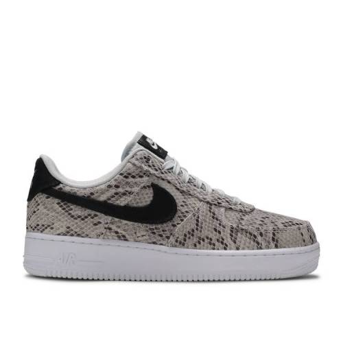 ナイキ 白色 ホワイト 黒色 ブラック ピュア プラチナム エアフォース 'SNAKESKIN' スニーカー メンズ 【 NIKE AIR FORCE 1 LOW / WHITE BLACK PURE PLATINUM 】 メンズ スニーカー