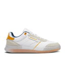 【 REEBOK CLUB C LEGACY 'WHITE BRIGHT OCHRE' / FOOTWEAR WHITE BRIGHT OCHRE BRAVE BLUE 】 リーボック クラブ レガシー 白色 ホワイト 青色 ブルー スニーカー メンズ