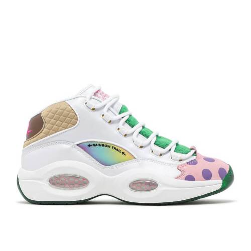 y REEBOK HASBRO X QUESTION MID 'CANDY LAND' / WHITE PIXIE PINK GOAL GREEN z [{bN NGX` ~bh F zCg sN  O[ NGX`~bh Xj[J[ Y