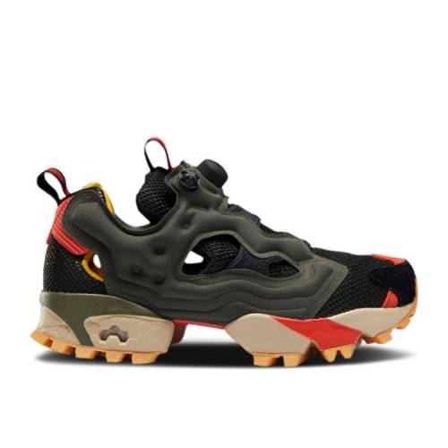 【 REEBOK INSTAPUMP FURY TRAIL 039 POPLAR GREEN BLACK 039 / POPLAR GREEN BLACK CAROTENE 】 リーボック 緑 グリーン 黒色 ブラック インスタポンプフューリー スニーカー メンズ