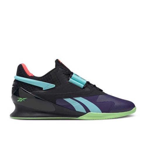 【 REEBOK LEGACY LIFTER 2 'BLACK NEON MINT' / BLACK CORE BLACK NEON MINT 】 リーボック レガシー 黒色 ブラック コア スニーカー メンズ