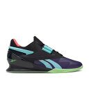 【 REEBOK LEGACY LIFTER 2 039 BLACK NEON MINT 039 / BLACK CORE BLACK NEON MINT 】 リーボック レガシー 黒色 ブラック コア スニーカー メンズ