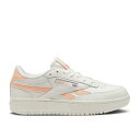 【 REEBOK WMNS CLUB C DOUBLE 'CHALK AURA ORANGE' / CHALK AURA ORANGE CHALK 】 リーボック クラブ オーラ 橙 オレンジ スニーカー レディース