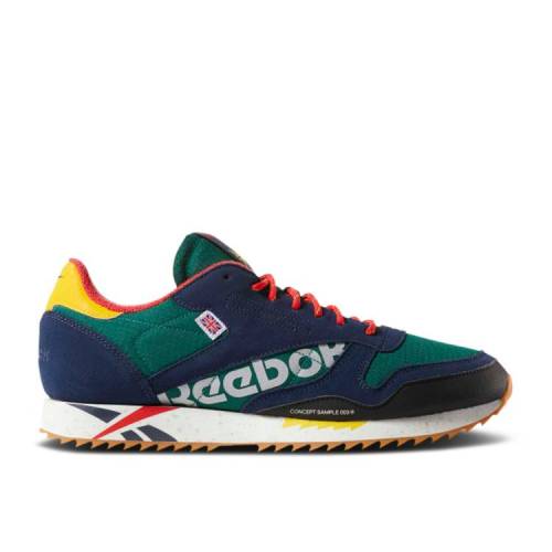 【 REEBOK CLASSIC LEATHER RIPPLE ALTERED 'GREEN RED' / GREEN RED YELLOW CHALK 】 リーボック クラシック レザー 緑 グリーン 赤 レッド 黄色 イエロー スニーカー メンズ