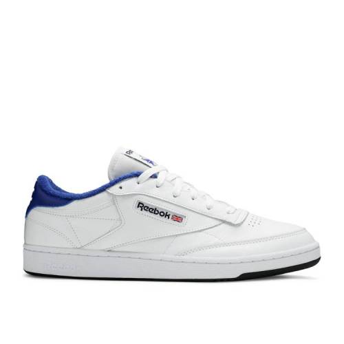 【 REEBOK ERIC EMANUEL X CLUB C 85 'ULTRAMARINE' / WHITE ULTRAMARINE BLACK 】 リーボック クラブ 白色 ホワイト 黒色 ブラック スニーカー メンズ