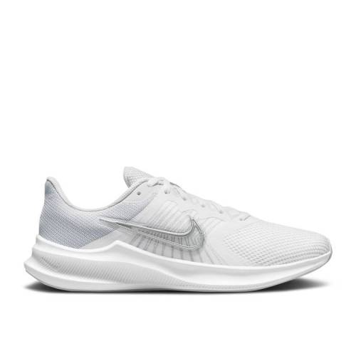 ナイキ NIKE 白色 ホワイト ピュア プラチナム 灰色 グレー 銀色 シルバー 'WHITE SILVER' スニーカー レディース 【 PLATINUM SILVER NIKE WMNS DOWNSHIFTER 11 METALLIC WHITE PURE WOLF GREY 】