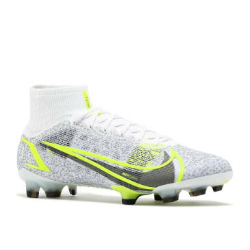 ナイキ NIKE エリート 白色 ホワイト 銀色 シルバー 黒色 ブラック 'WHITE VOLT' スニーカー メンズ 【 SILVER NIKE MERCURIAL SUPERFLY 8 ELITE FG WHITE METALLIC VOLT BLACK 】