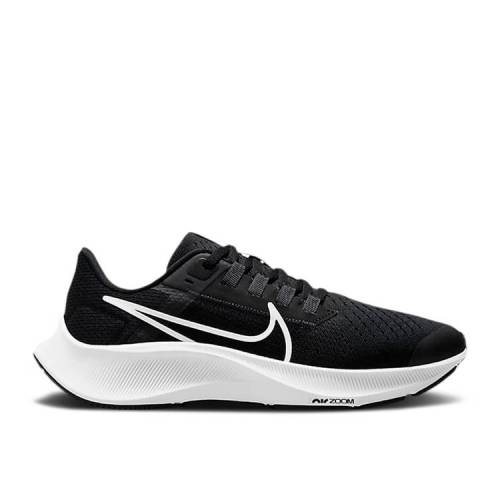  NIKE AIR ZOOM PEGASUS 38 GS 'BLACK WHITE' / BLACK ANTHRACITE VOLT WH...