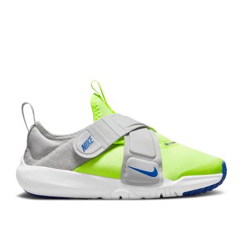  NIKE FLEX ADVANCE PS 'VOLT GREY FOG' / VOLT GREY FOG GAME ROYAL  ...
