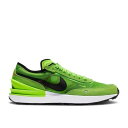 【 NIKE WAFFLE ONE GS 'ELECTRIC GREEN' / ELECTRIC GREEN MEAN GREEN HYPER CRIMSON BLACK 】 ワッフル 緑 グリーン クリムゾン 黒色 ブラック ジュニア キッズ ベビー マタニティ スニーカー ナイキ