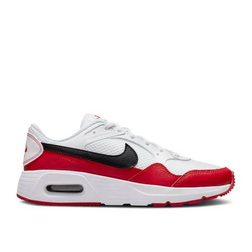 楽天スニケス【 NIKE AIR MAX SC GS 'WHITE UNIVERSITY RED' / WHITE UNIVERSITY RED BLACK 】 マックス 白色 ホワイト 赤 レッド 黒色 ブラック エアマックス ジュニア キッズ ベビー マタニティ スニーカー ナイキ