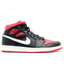 【 AIR JORDAN JORDAN 1 MID 'BLACK GYM RED' / BLACK.GYM RED WHITE 】 ナイキ ミッド 赤 レッド ...