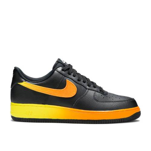 【 NIKE AIR FORCE 1 LOW '07 LV8 'BLACK ORANGE PEEL' / BLACK ORANGE PEEL OPTI YELLOW 】 橙 オレンジ 黒色 ブラック 黄色 イエロー エアフォース スニーカー メンズ ナイキ