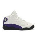 【 AIR JORDAN AIR JORDAN 13 RETRO TD 'LAKERS' / WHITE BLACK COURT PURPLE UNIVERSITY GOLD 】 ナイキ サーティーン 白色 ホワイト 黒色 ブラック コート 紫 パープル ゴールド エアジョーダン ベビー