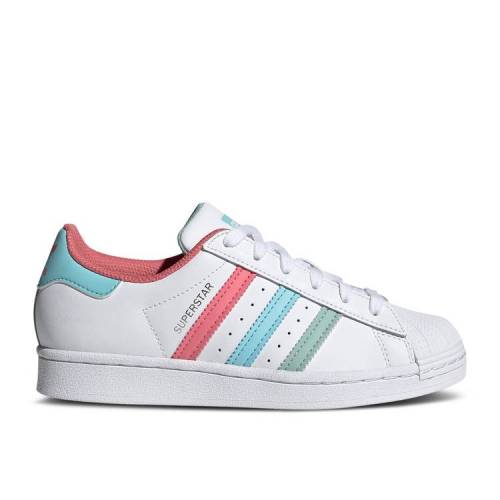 【 ADIDAS SUPERSTAR J 'WHITE HAZY ROSE SKY' / CLOUD WHITE HAZY ROSE HAZY SKY 】 アディダス スーパースター ローズ 白色 ホワイト スカイ ジュニア キッズ ベビー マタニティ スニーカー