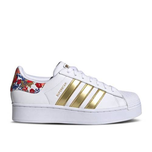 【 ADIDAS HER STUDIO LONDON X WMNS SUPERSTAR BOLD 'FLORAL' / CLOUD WHITE CLOUD WHITE 】 アディダス スタジオ スーパースター 白色 ホワイト スニーカー レディース