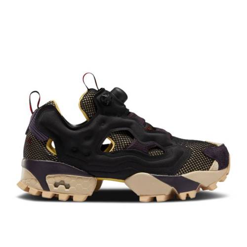 【 REEBOK INSTAPUMP FURY TRAIL 039 BLACK WEATHERED YELLOW 039 / BLACK MIDNIGHT SHADOW WEATHERED 】 リーボック 黒色 ブラック シャドー シャドウ インスタポンプフューリー スニーカー メンズ