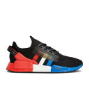 【 ADIDAS NMD_R1 V2 'PARIS' / CORE BLACK CLOUD WHITE BLUE 】 アディダス コア 黒色 ブラック 白色 ホワイト 青色 ブルー スニーカー メンズ