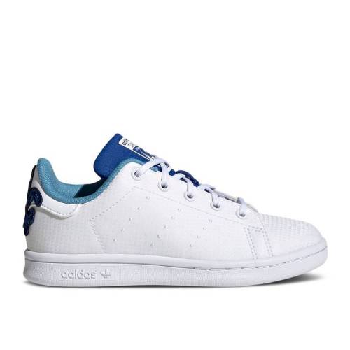 アディダス ADIDAS アディダス 白色 ホワイト 青色 ブルー スタンスミス 'OCTOPUS' ジュニア キッズ 【 ADIDAS PRIMEBLUE J CLOUD WHITE ROYAL BLUE 】