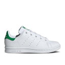 【 ADIDAS STAN SMITH PRIMEGREEN LITTLE KID 'WHITE GREEN' / CLOUD WHITE GREEN CLOUD WHITE 】 アディダス 白色 ホワイト 緑 グリーン スタンスミス ジュニア キッズ ベビー マタニティ スニーカー