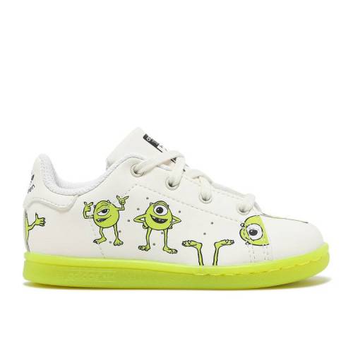 【 ADIDAS MONSTERS INC. X STAN SMITH INFANT 'MIKE WAZOWSKI' / OFF WHITE PANTONE CORE BLACK 】 アディダス 白色 ホワイト コア 黒色 ブラック スタンスミス ベビー