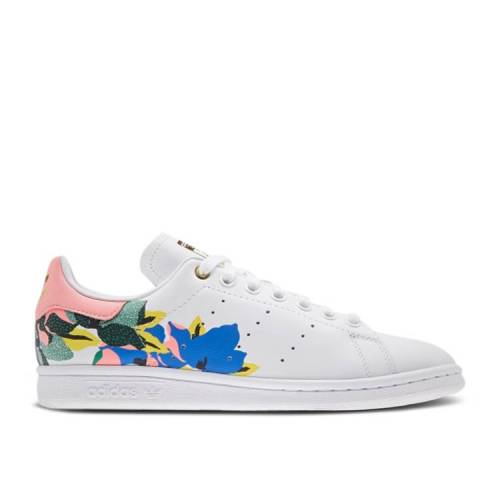 【 ADIDAS HER STUDIO LONDON X WMNS STAN SMITH 'FLORAL BURST' / CLOUD WHITE GLOW PINK GOLD 】 アディダス スタジオ 白色 ホワイト ピンク ゴールド スタンスミス スニーカー レディース