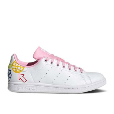 アディダス ADIDAS アディダス 白色 ホワイト ピンク スタンスミス 'DOODLE PINK' スニーカー レディース 【 PINK ADIDAS WMNS WHITE CLOUD TRUE 】