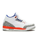 【 AIR JORDAN AIR JORDAN 3 RETRO GS 'KNICKS' / WHITE OLD ROYAL UNIVERSITY 】 ナイキ 白色 ホワイト エアジョーダン ジュニア キッズ ベビー マタニティ スニーカー