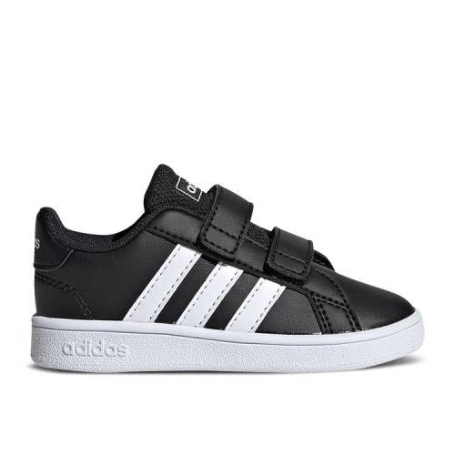【 ADIDAS GRAND COURT INFANT 'BLACK WHITE' / CORE BLACK CLOUD WHITE CLOUD 】 アディダス...