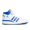 【 ADIDAS WMNS FORUM MID 'WHITE ROYAL BLUE' / CLOUD WHITE ROYAL BLUE CLOUD 】 アディダス フォーラム ミッド 白色 ホワイト 青色 ブルー スニーカー レディース