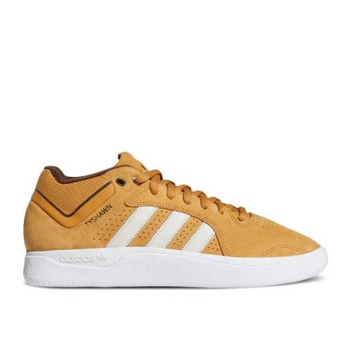 【 ADIDAS TYSHAWN 'MESA' / MESA CHALK WHITE DARK BROWN 】 アディダス 白色 ホワイト 茶色 ブラウン スニ...