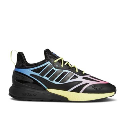 y ADIDAS ZX 2K BOOST 2.0 'BLACK MULTI GRADIENT' / CORE BLACK PULSE YELLOW SONIC z AfB_X u[Xg RA F ubN F CG[ Xj[J[ Y