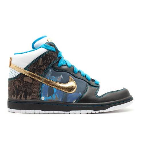 【 NIKE DUNK HIGH 'DUBAI' / BLACK WHITE GOLD LEAF 】 ダンク ハイ 黒色 ブラック 白色 ホワイト ゴールド ダ...