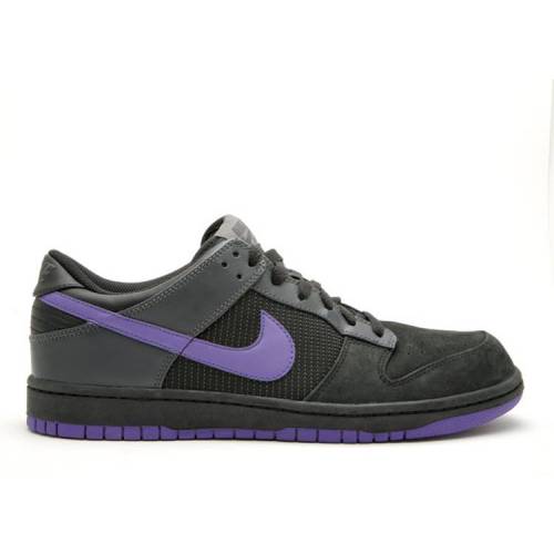 【 NIKE DUNK LOW / BLACK VARSITY PURPLE ANTHRACITE 】 ダンク 黒色 ブラック 紫 パープル ダンクロー スニー...