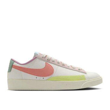 ナイキ NIKE ブレイザー クリムゾン パール 橙 オレンジ 緑 グリーン カーゴ カーキ 'PASTEL' スニーカー レディース 【 ORANGE GREEN NIKE WMNS BLAZER LOW LE SAIL BRIGHT CRIMSON COCONUT MILK PEARL LIGHT LEMON CARGO